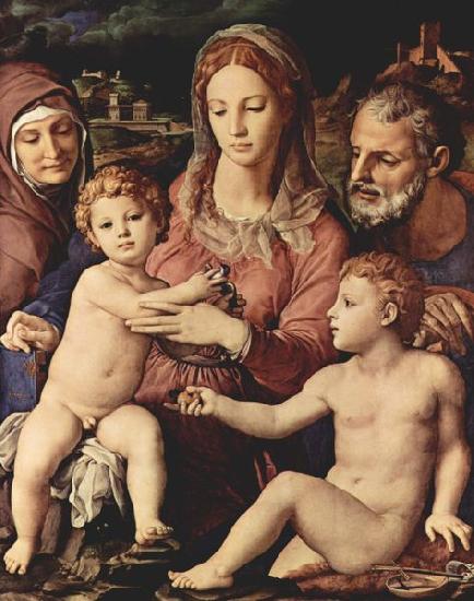 Angelo Bronzino Anna und Johannes dem Taufer oil painting image
